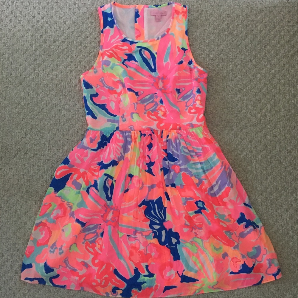 Lilly Pulitzer Flower A Line Dress